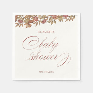Autumn Foliage Baby Shower Napkin