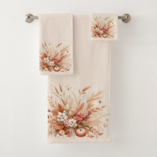 Autumn Foliage Bath Towel Set
