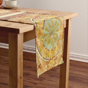 Autumn foliage by A . Mucha -1902 Short Table Runner