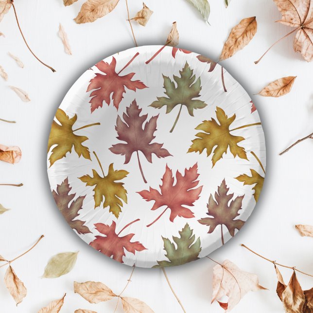 Autumn Foliage Fall Baby Shower  Paper Plate (Creator Uploaded)