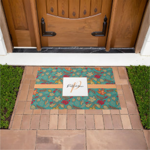 Autumn Foliage Family Name Doormat
