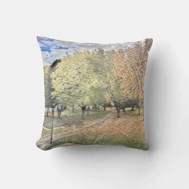 Autumn foliage in the park cushion (Front)