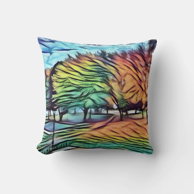 Autumn foliage in the park cushion (Front)