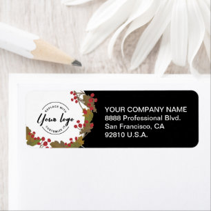 Autumn Foliage Modern Business Logo Return Address