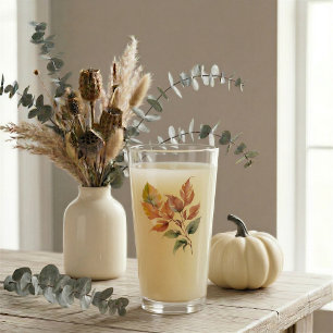 Autumn Foliage Thanksgiving Glass Tumbler