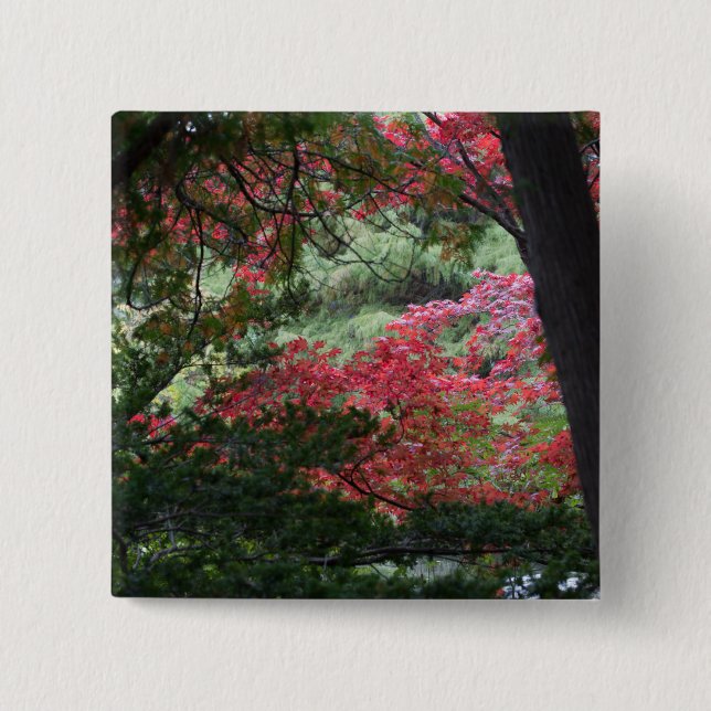 Autumn Forest 15 Cm Square Badge (Front)
