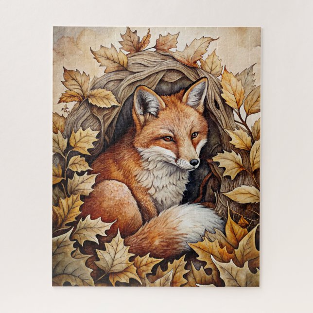 Autumn Forest Animal Puzzle (Vertical)