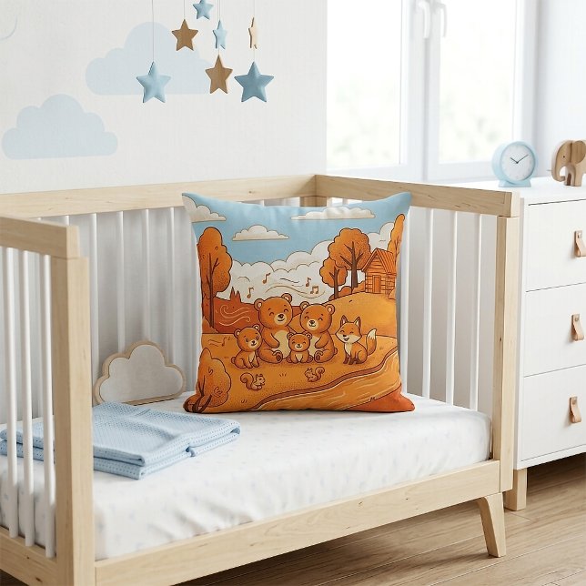 Autumn Forest Animals Cushion (Creator Uploaded)