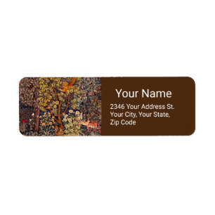 AUTUMN FOREST ANIMALS Hares,Pheasant,Brown Floral 