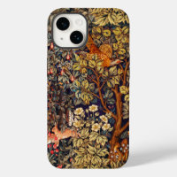 AUTUMN FOREST ANIMALS Hares,Pheasant,Brown Floral