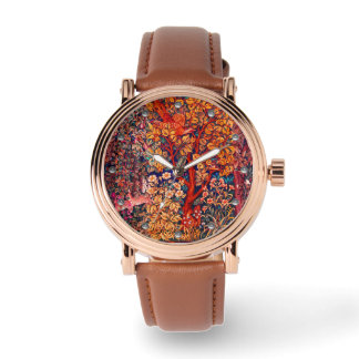 AUTUMN FOREST ANIMALS Hares,Pheasant,Red Floral Watch