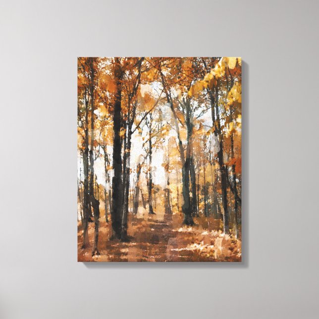 Autumn forest canvas print (Front)