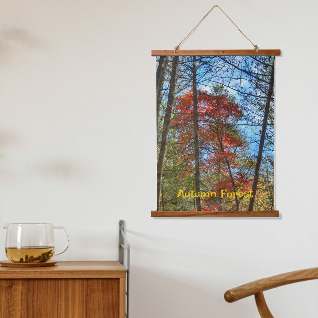Autumn Forest Colourful Landscape Photographic Hanging Tapestry (Creator Uploaded)