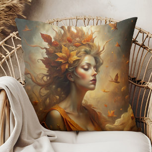 Autumn Forest Fairy – Cosy Fall Boho Cushion