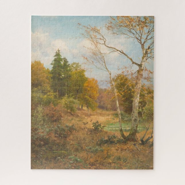 Autumn Forest – Heinrich Böhmer Jigsaw Puzzle (Vertical)