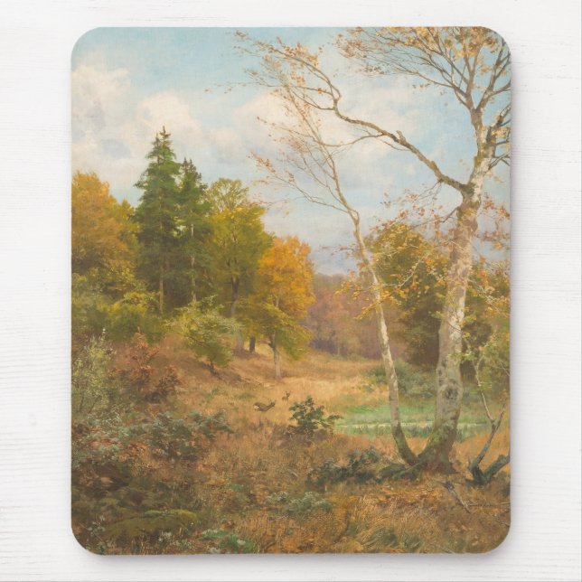 Autumn Forest – Heinrich Böhmer Mouse Pad (Front)