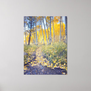 Autumn Forest Path Canvas Print