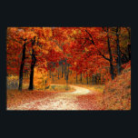 Autumn Forest Poster<br><div class="desc">Autumn Forest- This serene landscape picture of autumn leaves is sure to put a smile on your face.

autumn,  woods,  woodland,  forest,  trees,  fall,  case,  landscape,  nature</div>