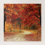 Autumn Forest Puzzle<br><div class="desc">Golden Autum Forest Landscape Puzzles - by MIGNED - Transferable / Customizable</div>