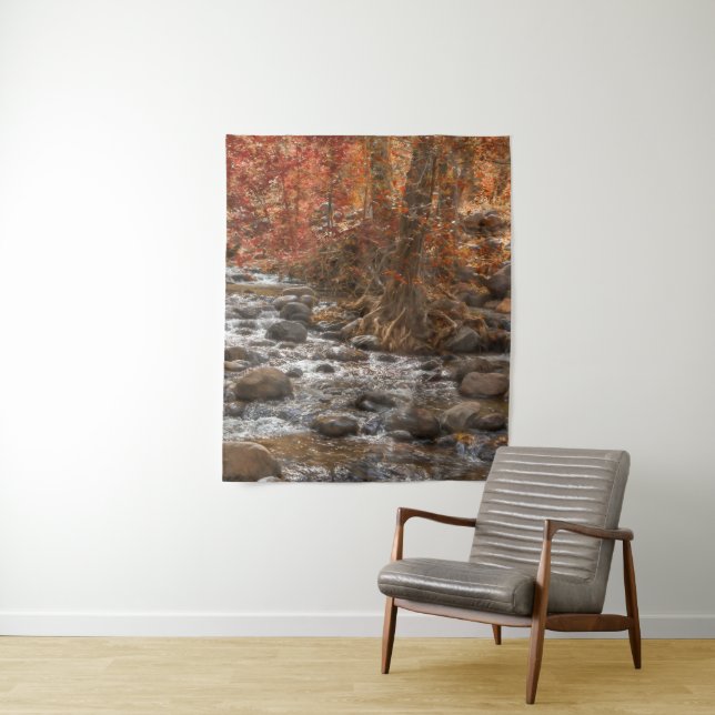 AUTUMN FOREST RIVER SEDONA ARIZONA TAPESTRY (In Situ)