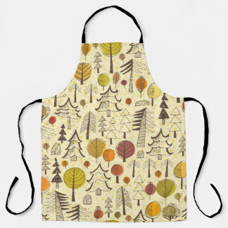 Autumn Forest: Seamless Graphic Pattern. Apron