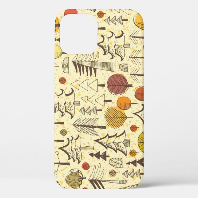 Autumn Forest: Seamless Graphic Pattern. Case-Mate iPhone Case (Back)