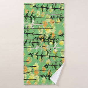 Autumn Forest: Seamless Natural Beauty Bath Towel