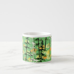 Autumn Forest: Seamless Natural Beauty Espresso Cup