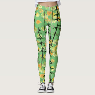 Autumn Forest: Seamless Natural Beauty Leggings