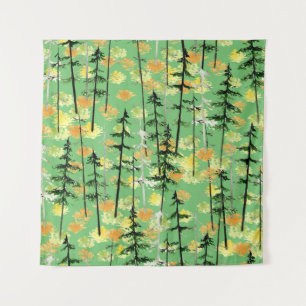 Autumn Forest: Seamless Natural Beauty Tapestry