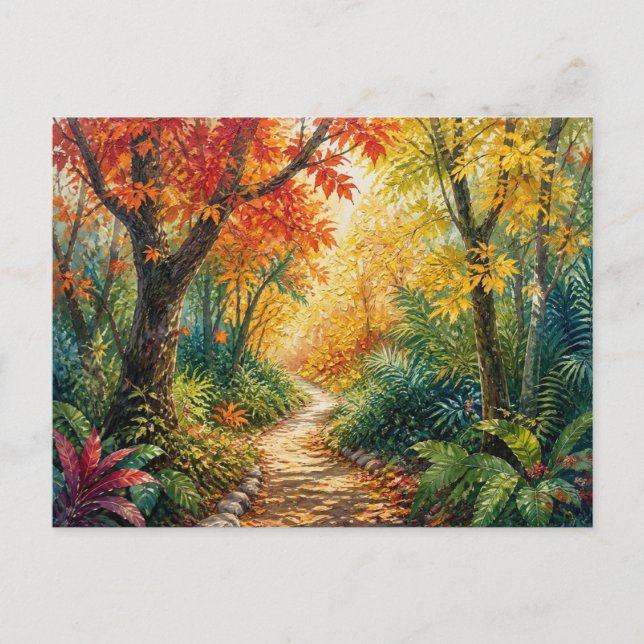 Autumn Forest Way Postcard (Front)