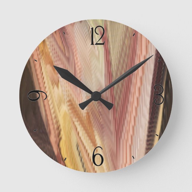Autumn Fountain Round Clock (Front)