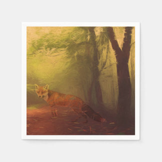 Autumn fox Paper Napkin