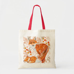Autumn Fox Recyclable Tote Bag
