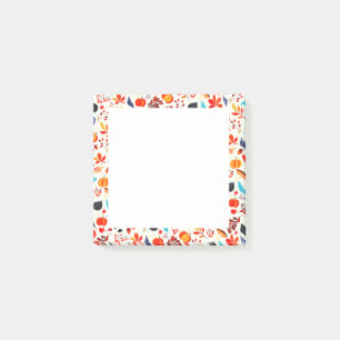 Autumn Framed Post it Notes Pattern