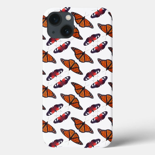Autumn Frenzy Butterfly iPad Case (White) (Back)