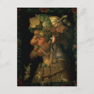 Autumn, from a series depicting the four postcard