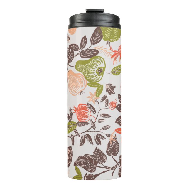 Autumn Fruit Deco Tile Thermal Tumbler (Front)