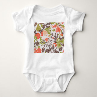 Autumn fruit decorative tile design. baby bodysuit