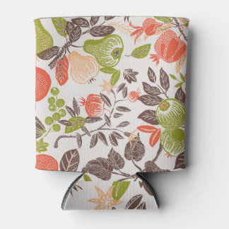 Autumn fruit decorative tile design. can cooler