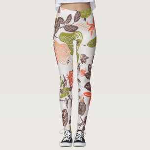 Autumn fruit decorative tile design. leggings