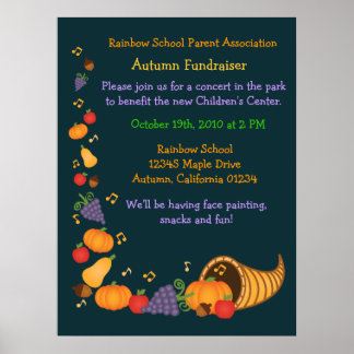 Autumn Fundraiser (Large Poster) Poster