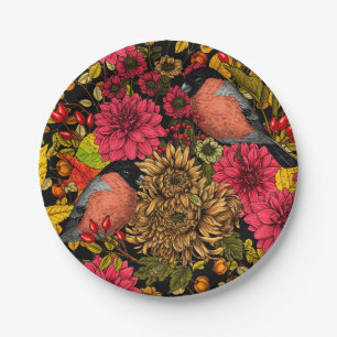 Autumn garden 2 paper plate