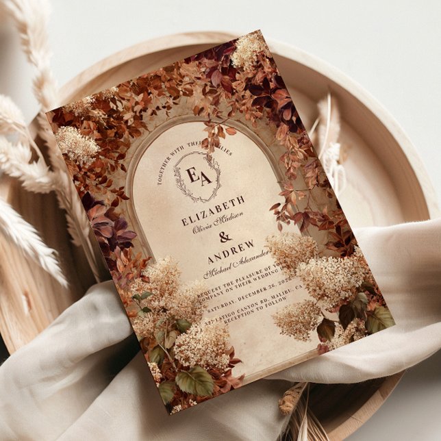 Autumn Garden Archway Wedding Invitation (Creator Uploaded)