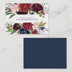 Autumn Garden   Burgundy Gift Registry Enclosure Card