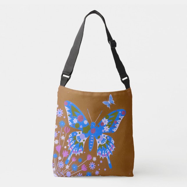 Autumn Garden Dream Crossbody Bag (Front)