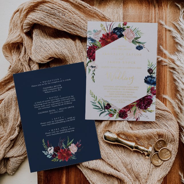 Autumn Garden | Gold Foil All In One Wedding (Creator Uploaded)