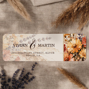 Autumn Garden in Bloom Wedding Address