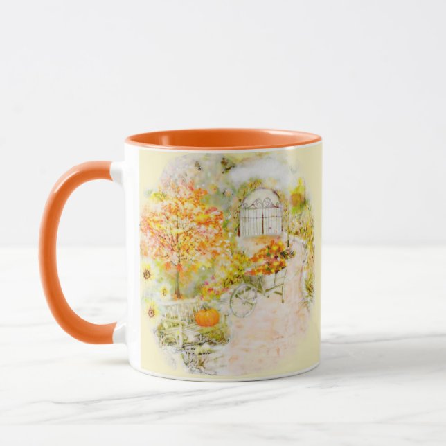 Autumn garden mug (Left)