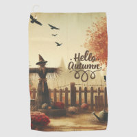 Autumn garden & scarecrow